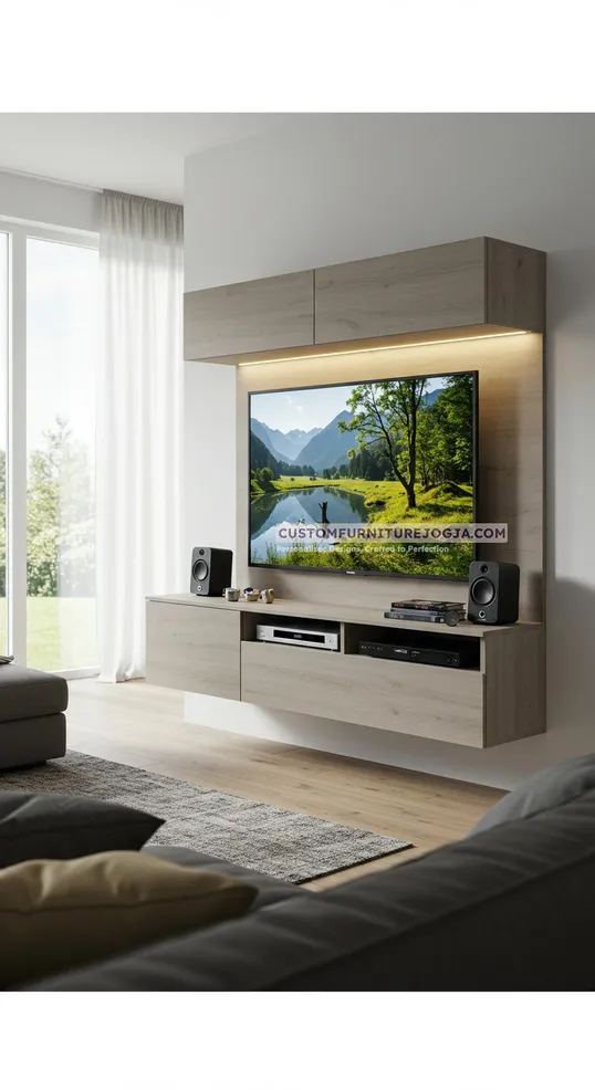 Jasa Pembuatan Cabinet tv kecil Jogja